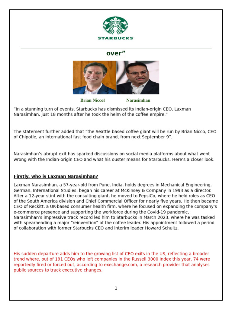 Starbucks Pdf Starbucks