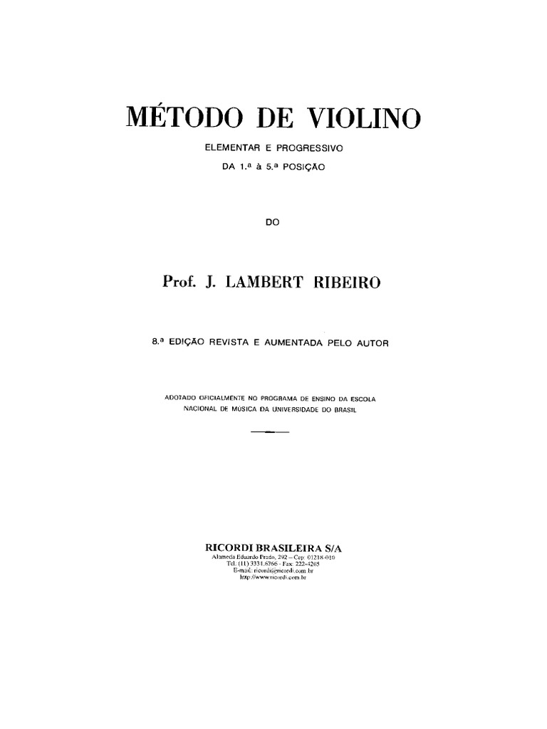 Metodo Violino (Corrigido) | PDF