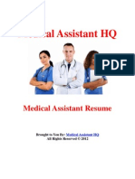Medical Assistant Resume