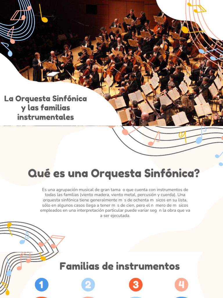 Estructura de la Orquesta Sinfónica | PDF | Instrumentos de cuerda ...