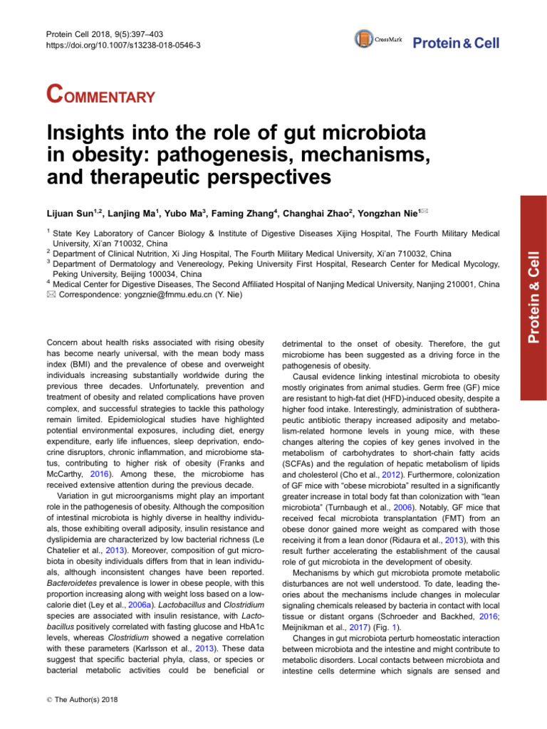 Sun et al. - 2018 - Insights into the role of gut microbiota in obesity ...