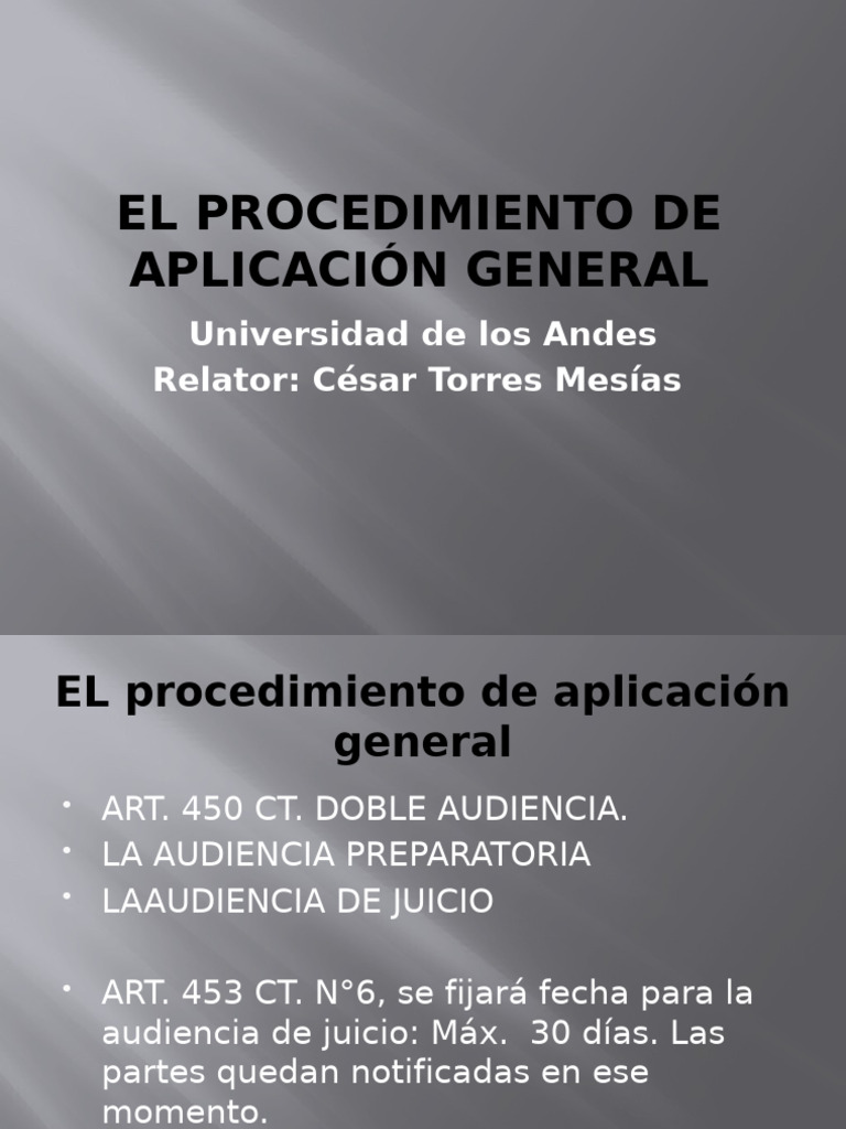 Procedimiento y Audiencia de Juicio | PDF | Justicia | Crimen y violencia