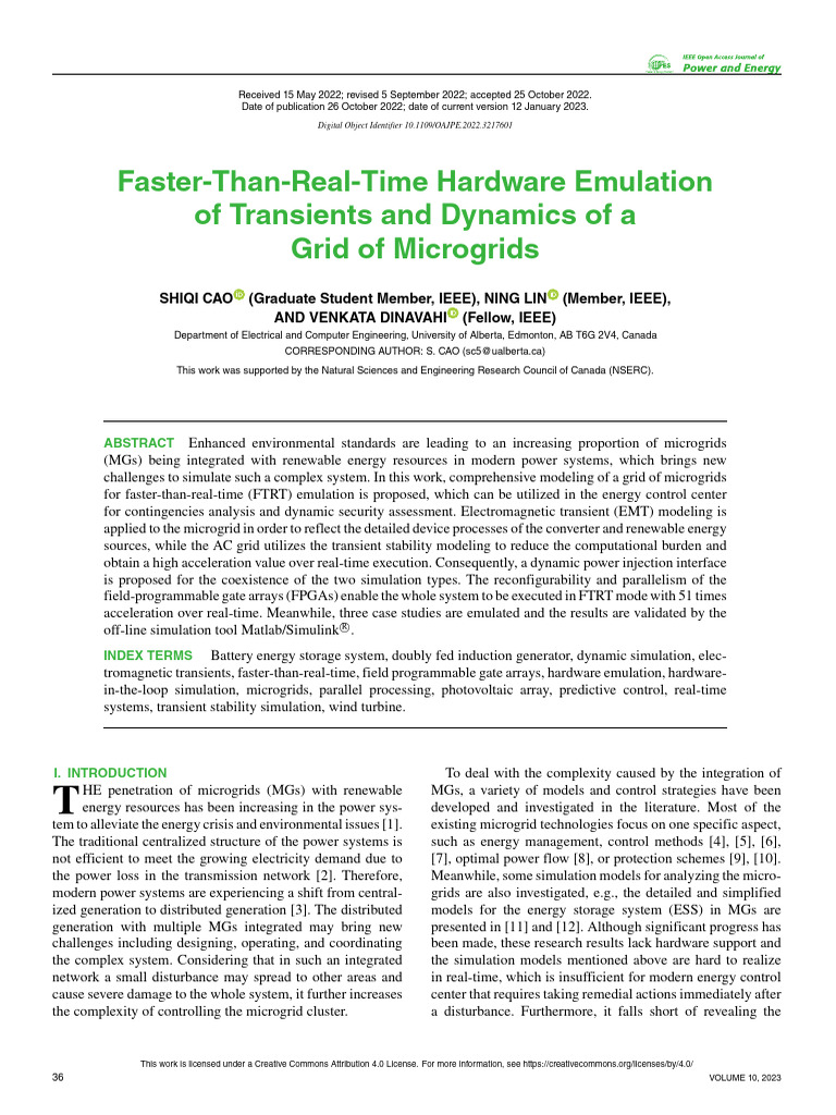 Faster-Than-Real-Time Hardware Emulation of Transients and Dynamics of ...
