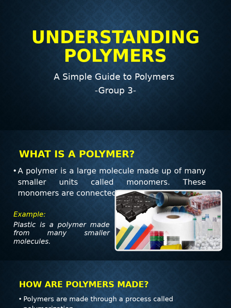 Understanding Polymers | PDF