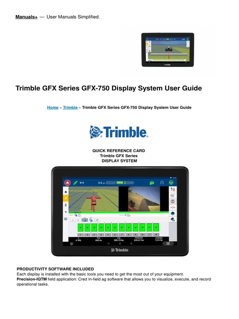 GFX Series GFX 750 Display System Manual | PDF | Icon (Computing ...
