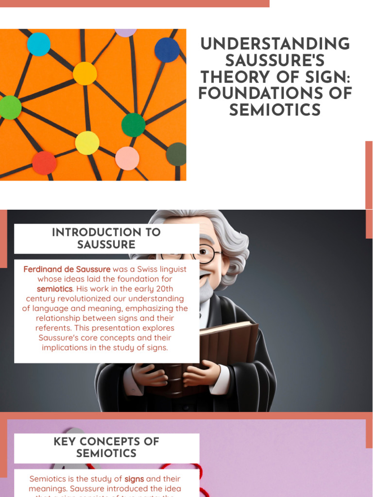 Saussure's Semiotics: Key Concepts Explained | PDF | Semiotics | Semantics