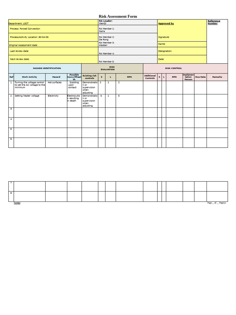 LSCT Risk Assessment for Forced Convection | PDF | Electric Power ...