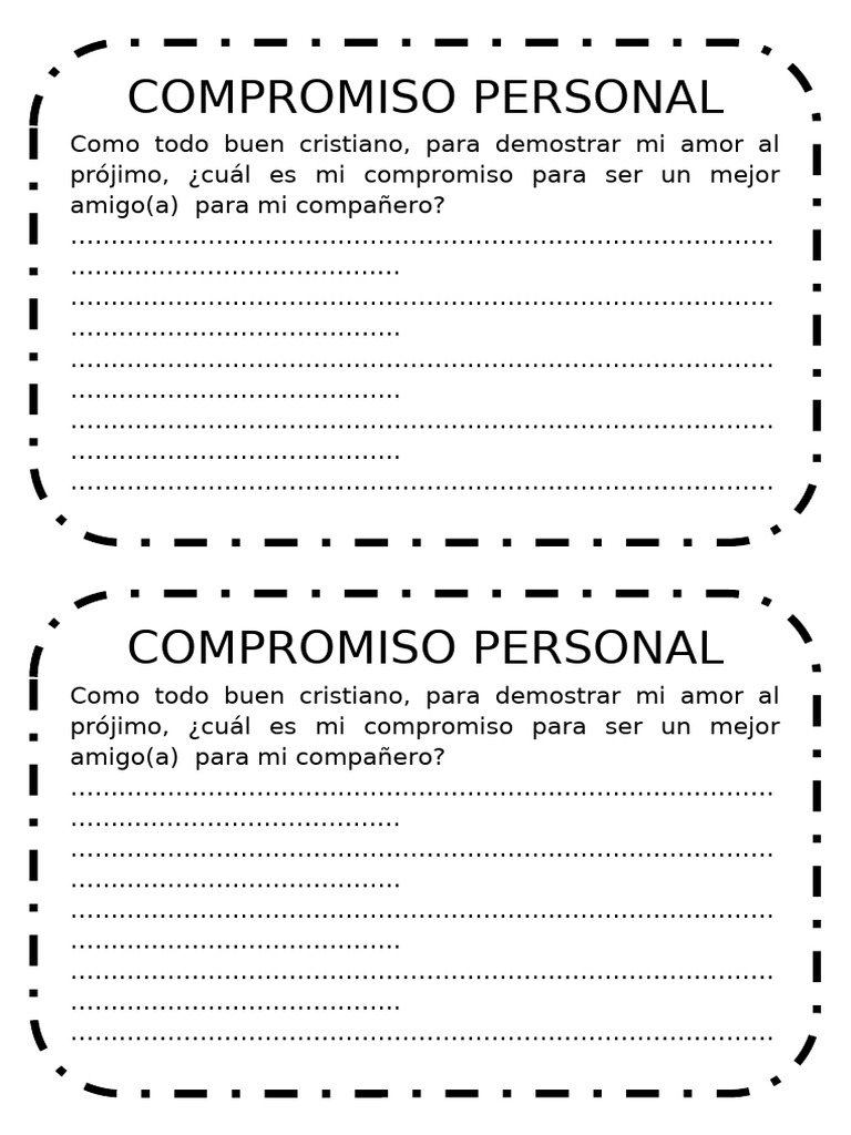 Compromiso Personal | PDF