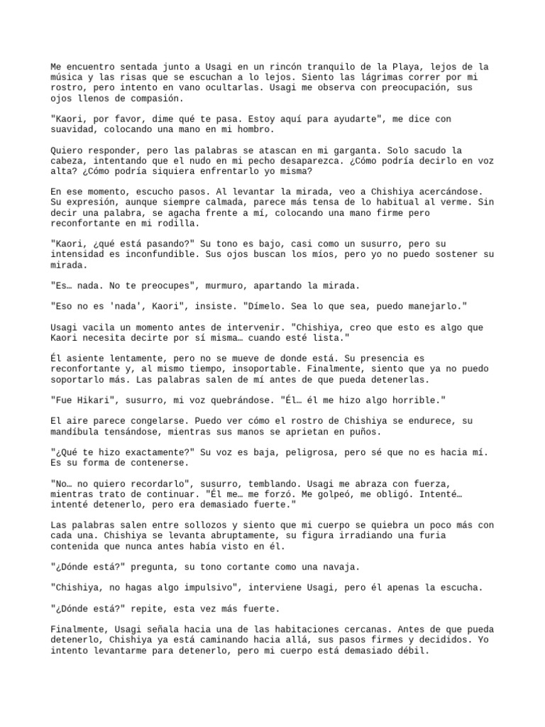 Escenario Ficticio Kaori Chishiya | PDF
