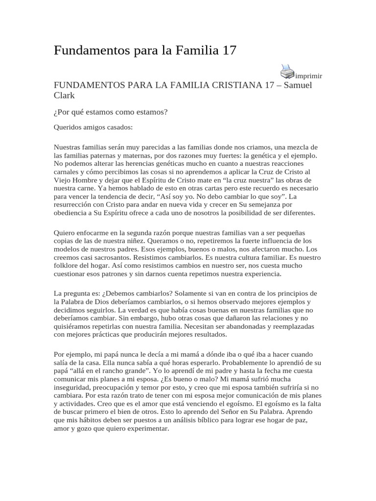 Transformación Familiar Cristiana | PDF | Cristo (título) | Amor