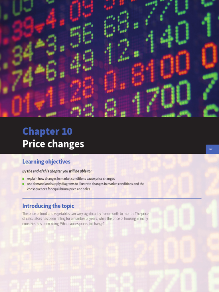 Understanding Price Changes in Economics | PDF | Supply And Demand ...