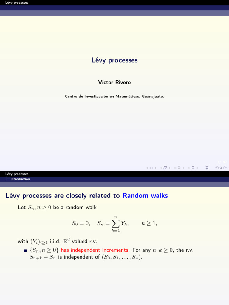 Understanding Lévy Processes in Stochastic Analysis | PDF | Stochastic ...