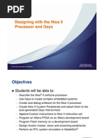 Designing With The Nios II Processor and Qsys 1day 11 0 Modified)