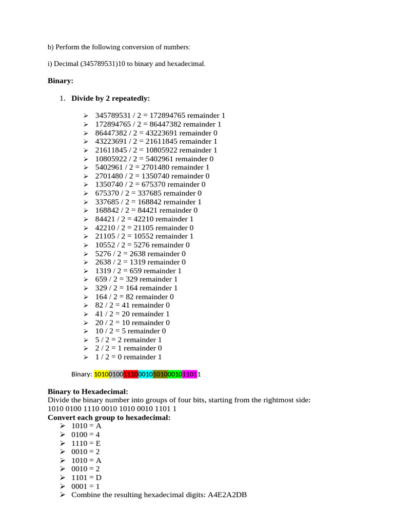 Number Base Conversions and Logic Functions | PDF | Cpu Cache | Central ...