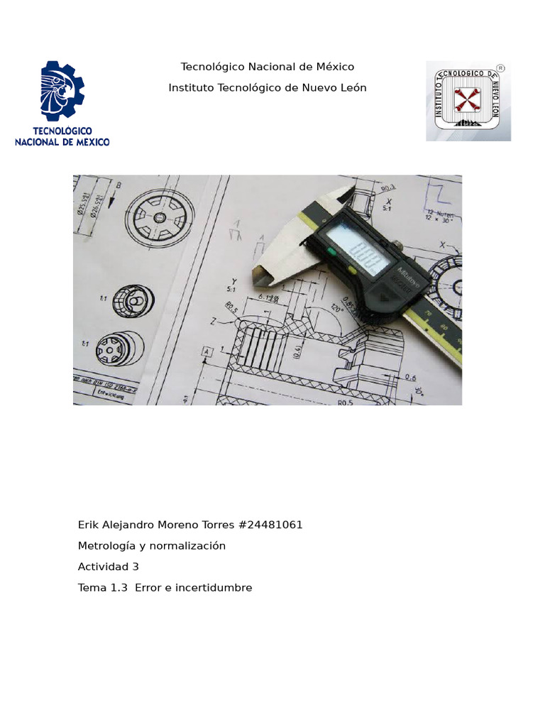 Error e Incertidumbre en Metrología | PDF