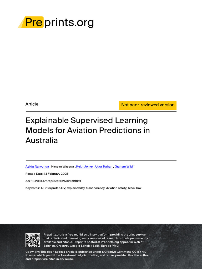 Explainable For Aviation Predictions | PDF | Artificial Intelligence ...
