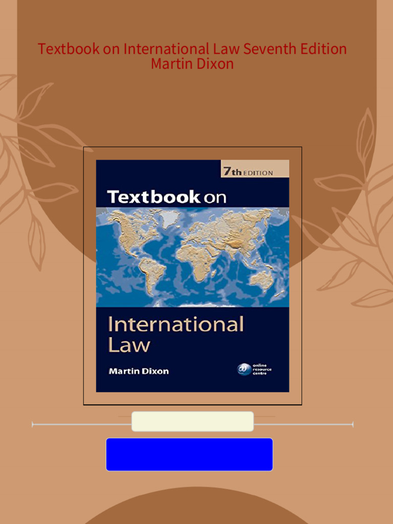 Download Full Textbook on International Law Seventh Edition