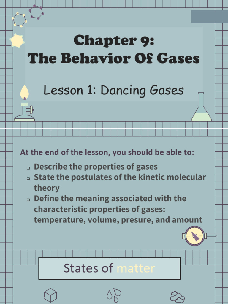 CHAPTER 9 Lesson 1 KMT and Boyles Law | PDF | Gases | Temperature