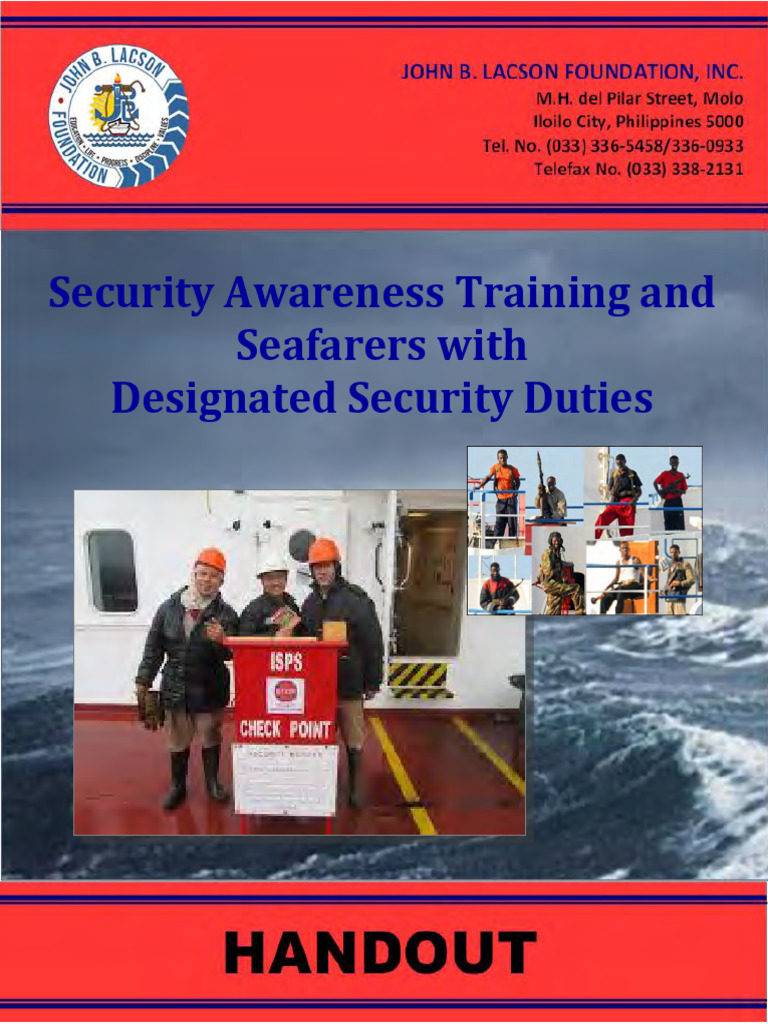 Security Training for Seafarers | PDF | Shipping | Water Transport