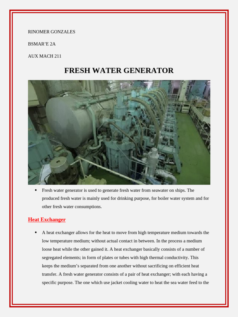 Ejector and Distillate Pumps in FWG | PDF | Heat Exchanger | Pump