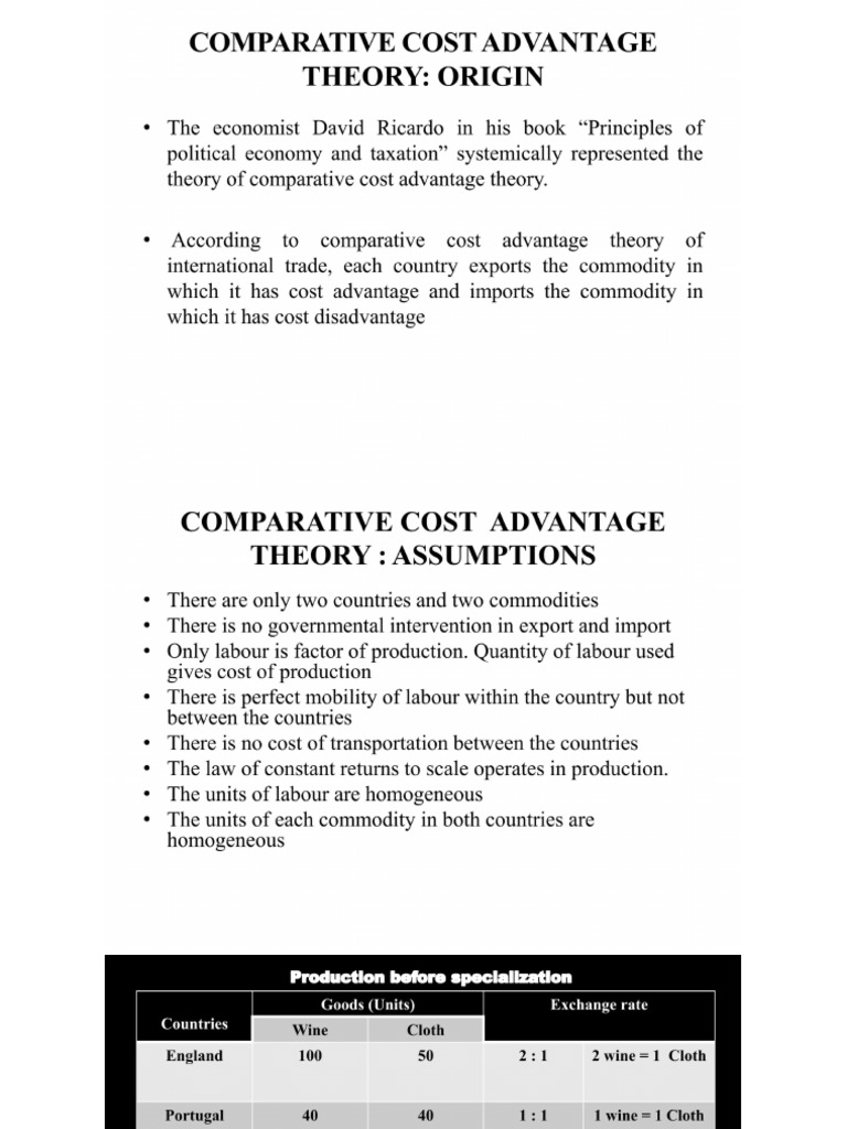 Comparative Advantage | PDF