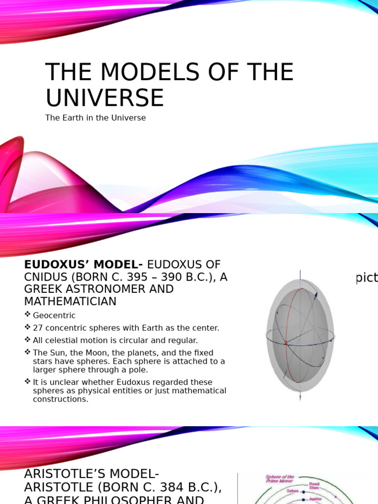 The Models of The Universe | PDF | Orbit | Ancient Astronomy