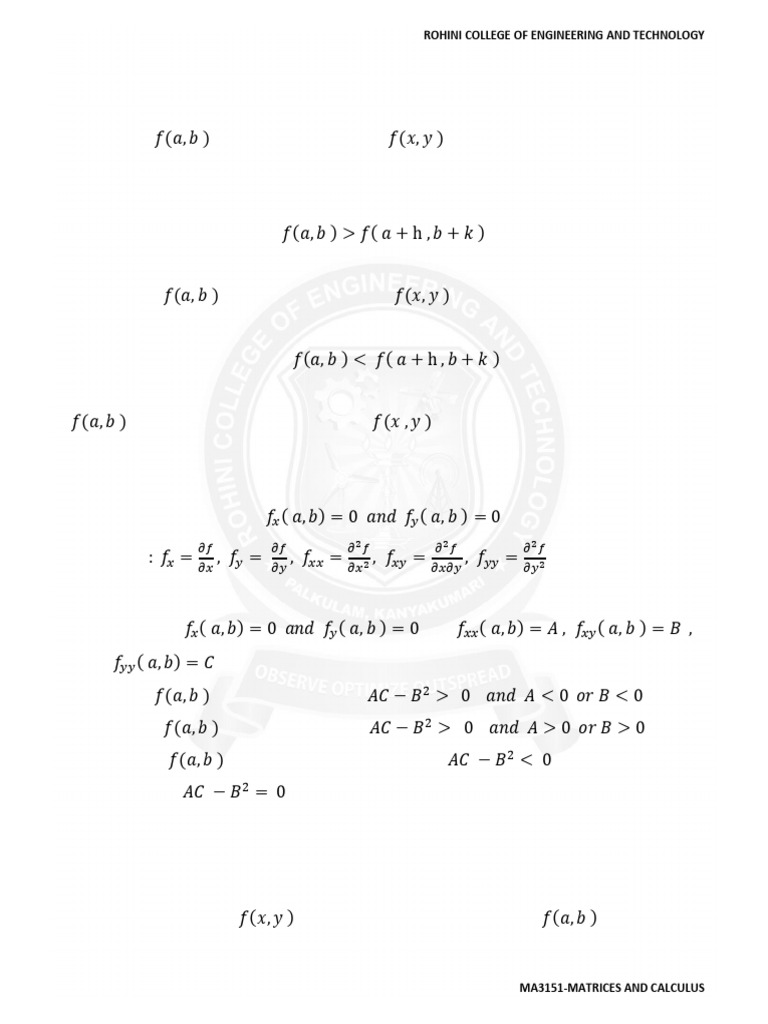 Maxima and Minima in Calculus | PDF | Differential Calculus | Systems ...