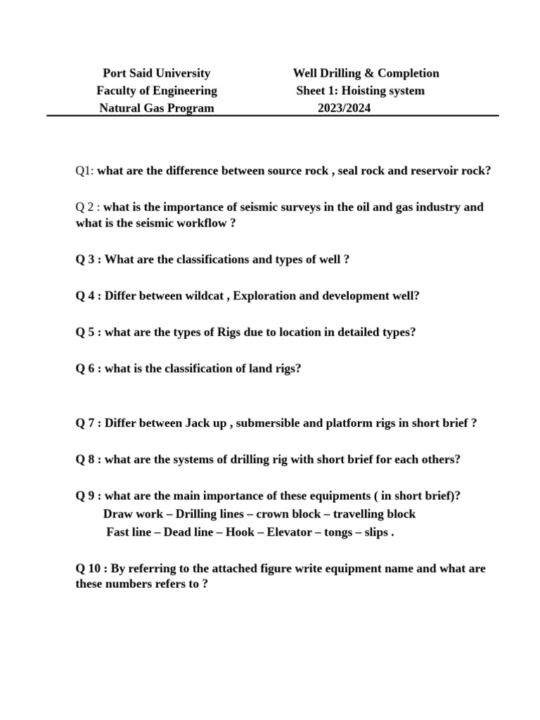 Well Drilling Systems and Calculations Guide | PDF | Oil Well ...