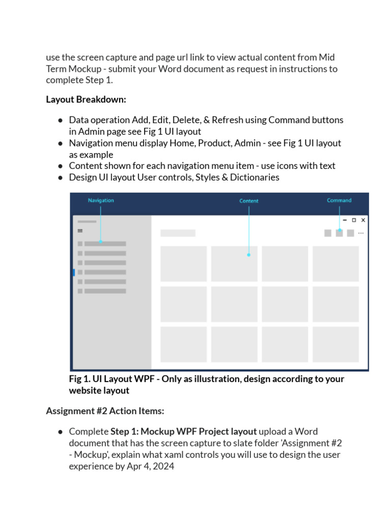 WPF Navigation Menu Mockup Guide | PDF