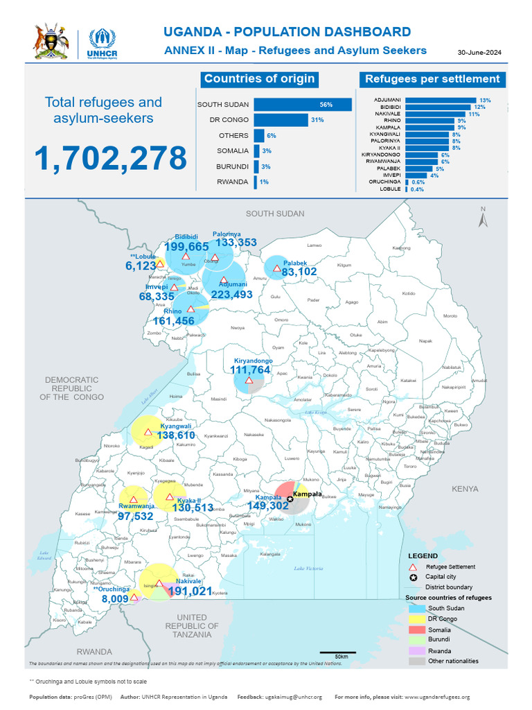 Map - Refugees and Asylum Seekers - 30 June 2024 | PDF | Persecution ...