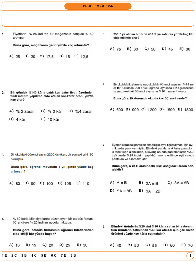 Problem Set 6 Answer Key | PDF