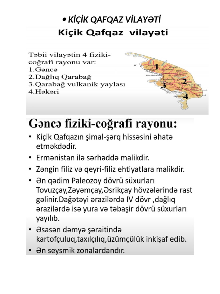 Ki̇çi̇k Qafqaz Vi̇layəti̇ | PDF