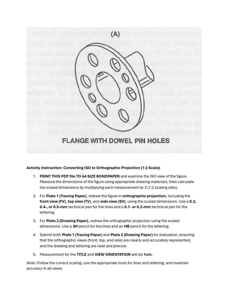 ISO to Orthographic Projection Guide | PDF