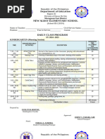 KINDER Class Program For S.Y 2024 2025 DepEd Matatag Class Program ...