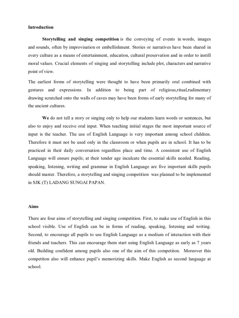 English Repot Story Telling Storytelling Linguistics