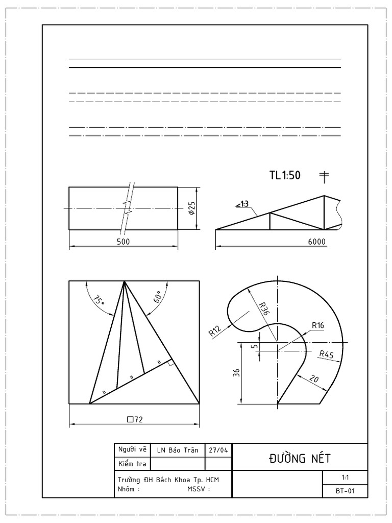 Btl1 Bai Tap Duong Net Ve Hinh Hoc 65fd0da50fc0d 250105 113313 1 | PDF