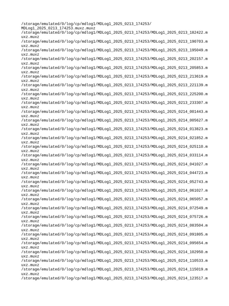 MDLog1 Data Log Summary | PDF