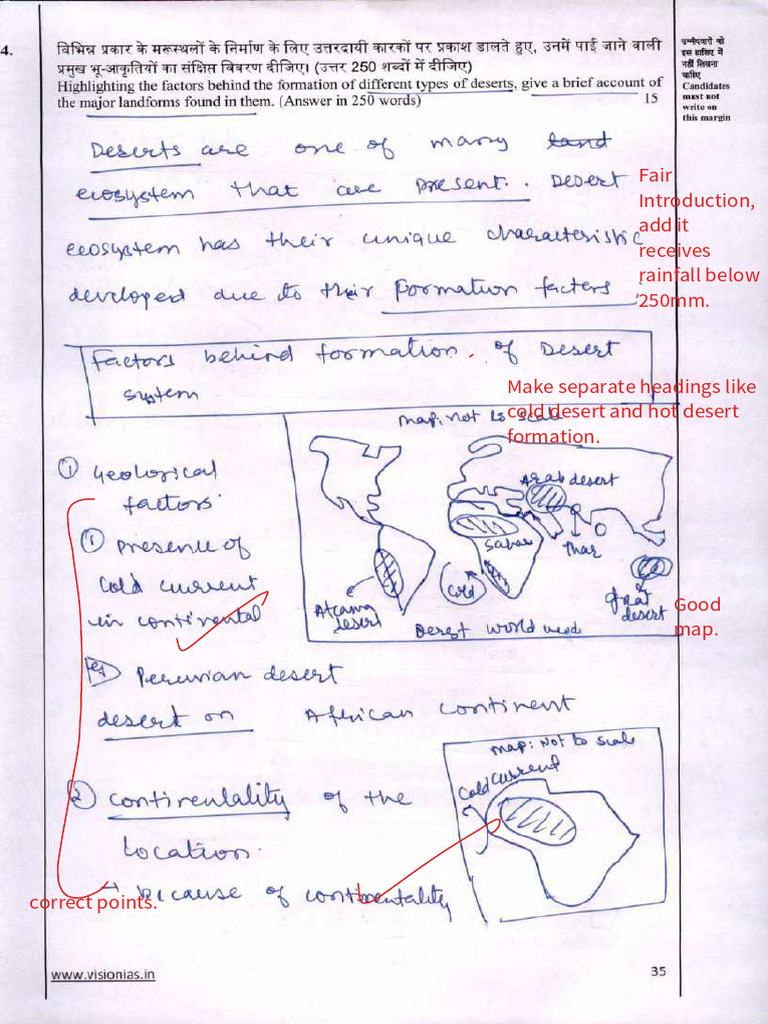 UPSC Geography Answer Writing | PDF | Desert | Lithium