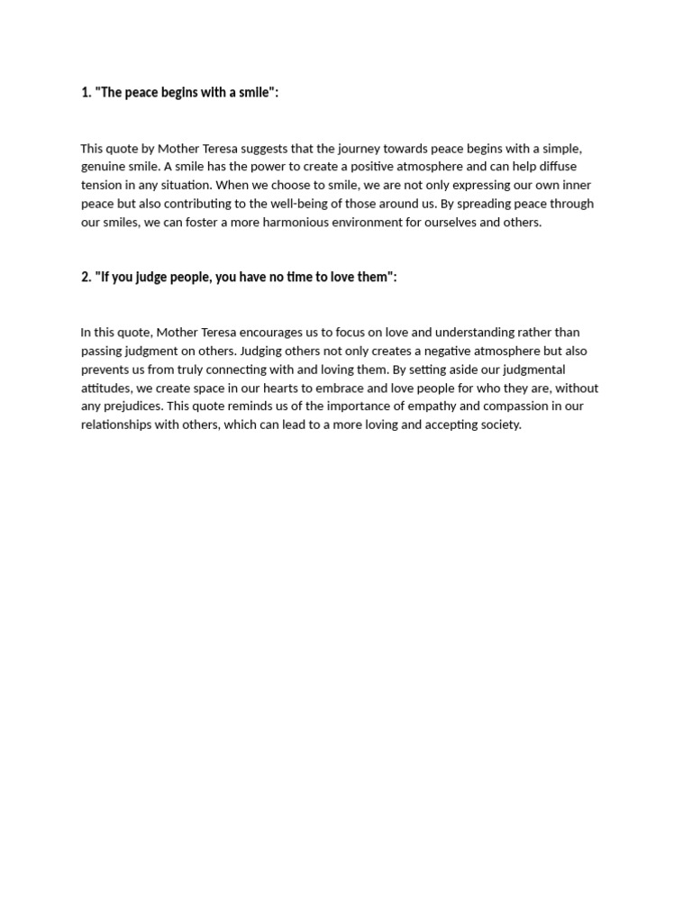 Task Midterm-Quotations of ST Teresa of Calcutta | PDF