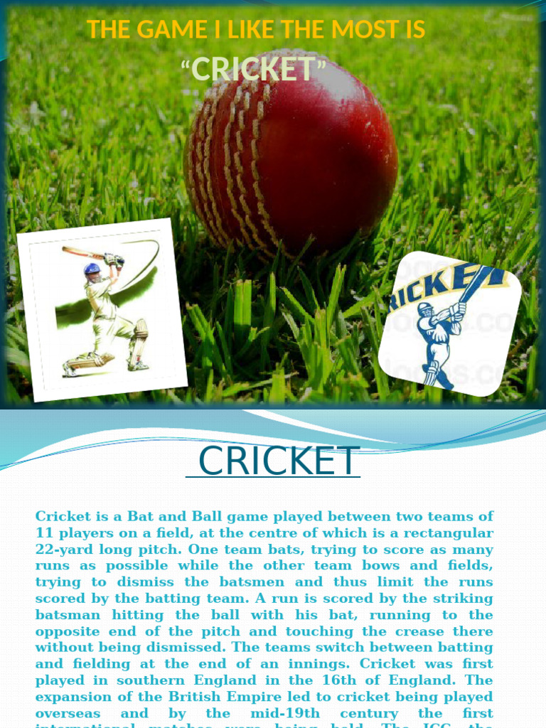 Cricket: History, Facts, and Formats | PDF
