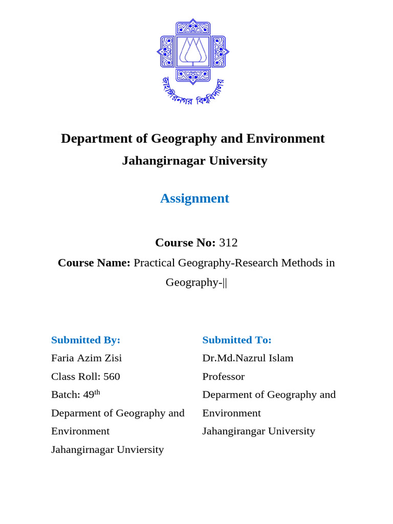 Department of Environmental Science | PDF | Statistics | Quantitative ...