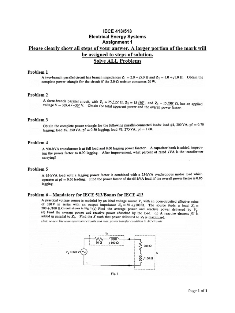 IECE413 513 Assignment 01 | PDF