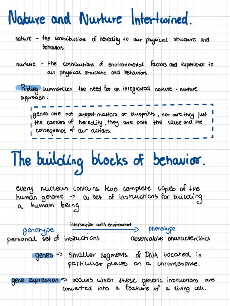 Nature vs. Nurture: Genes and Behavior | PDF | Zygosity | Evolution