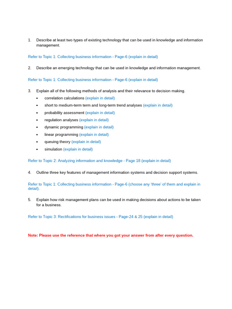 Knowledge Management Technologies & Analysis | PDF