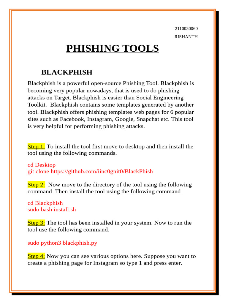Phishing Tools Pdf Phishing Word Press