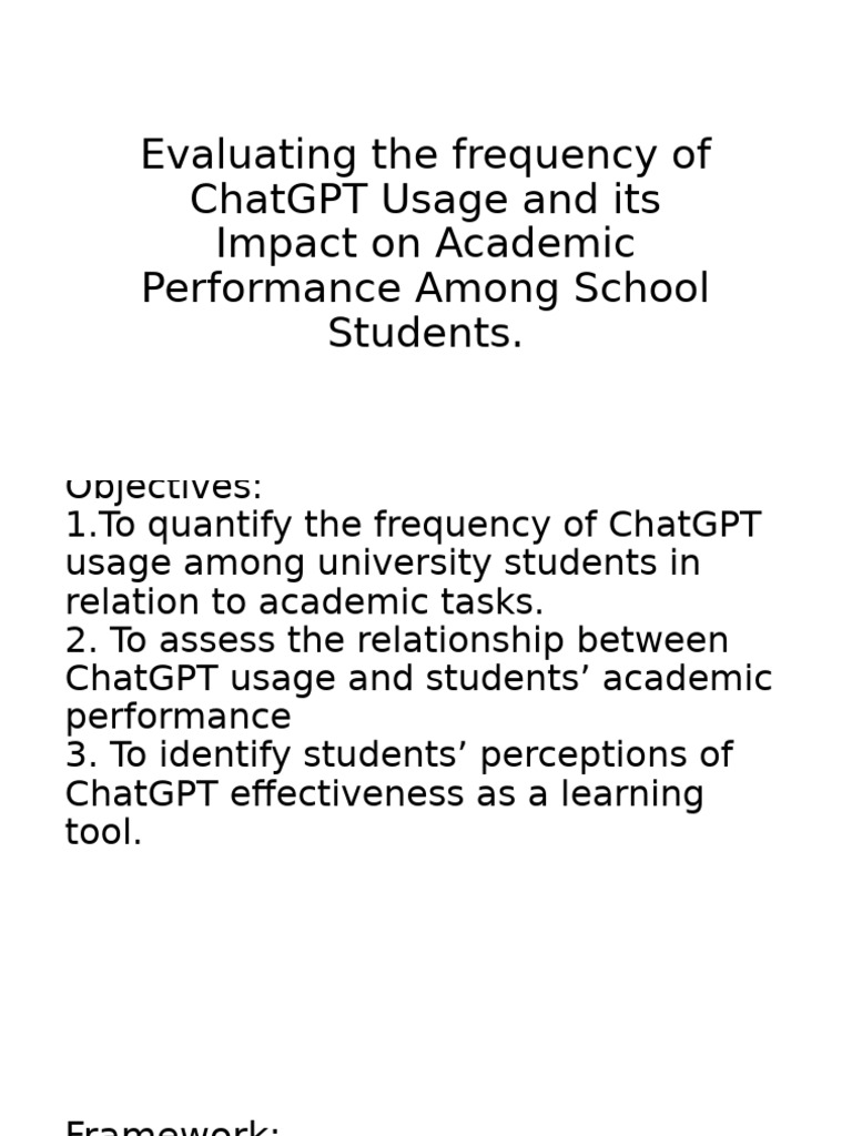 Evaluating The Frequency of ChatGPT Usage and Its | PDF