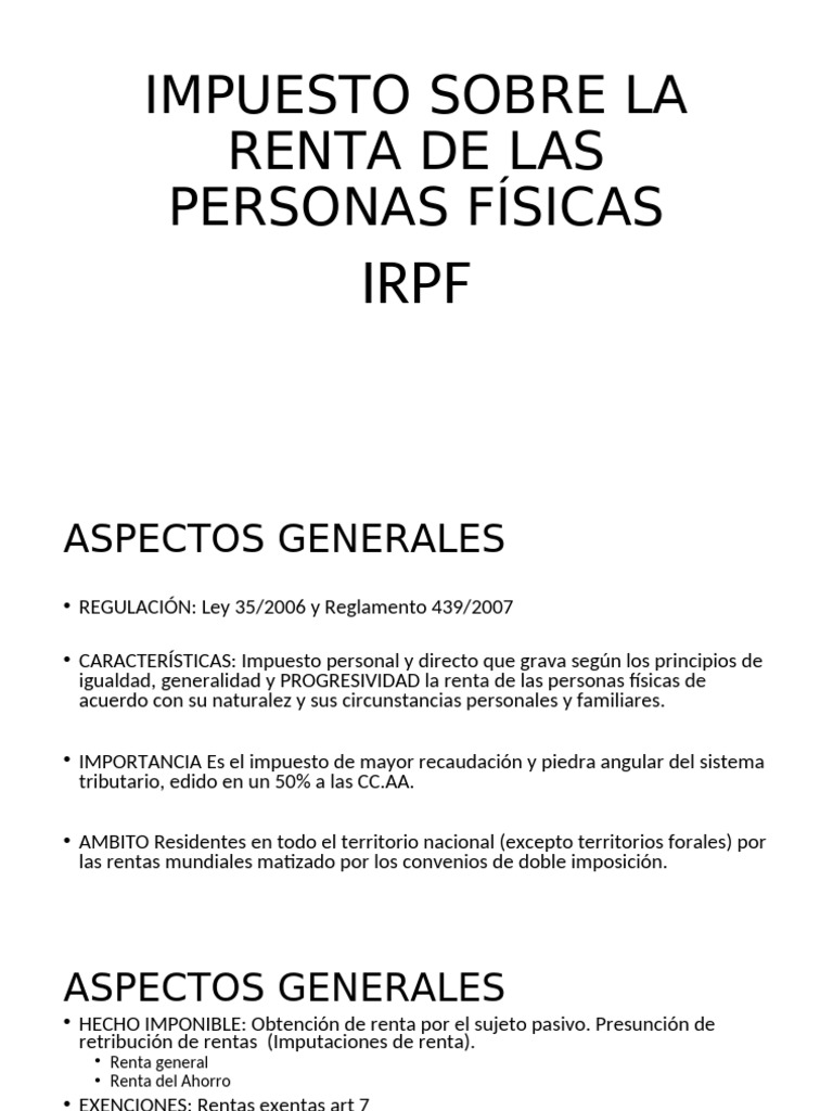 Guía Completa sobre el IRPF en España | PDF | Impuestos | Economias