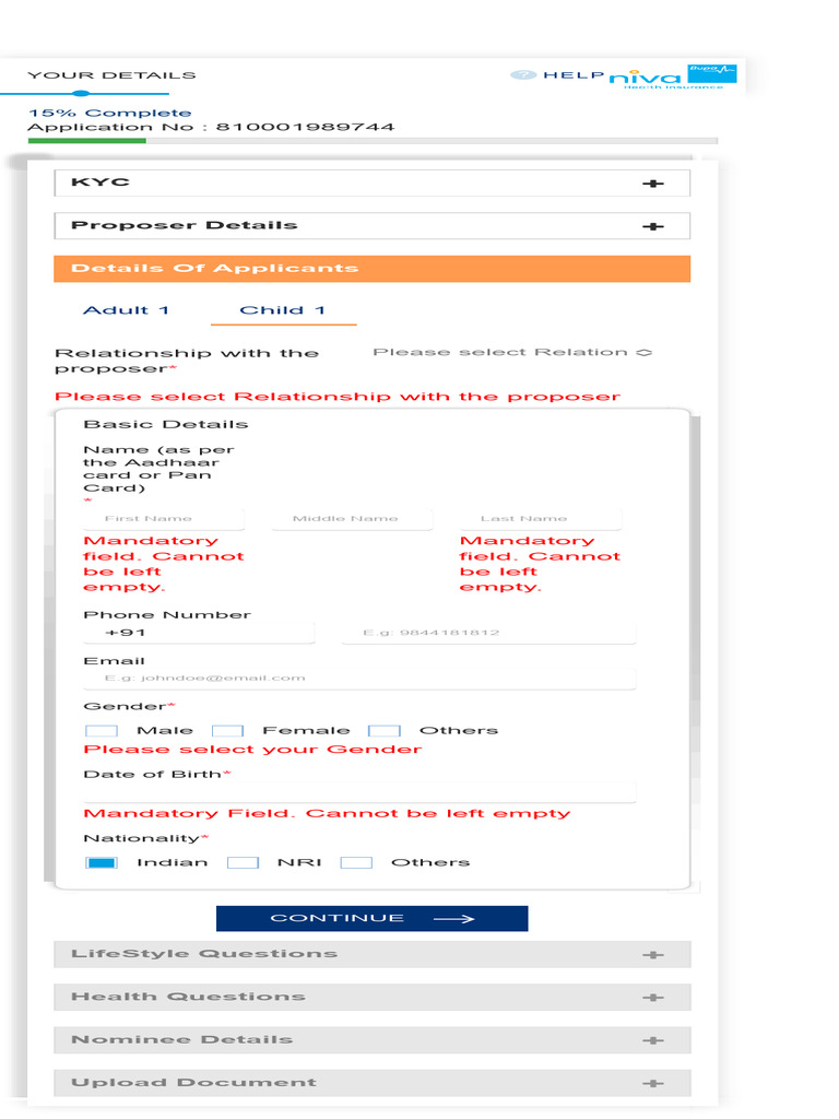 ReassureV2 App Form | PDF