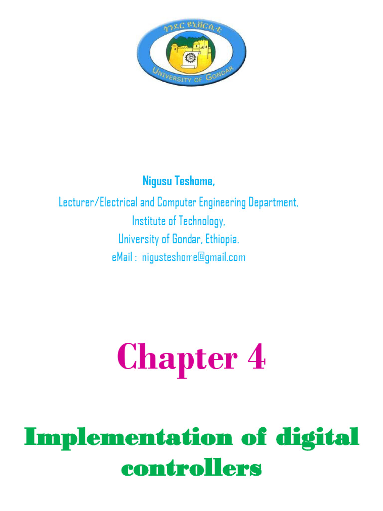 Digital Controller Implementation Methods | PDF | Control Theory ...