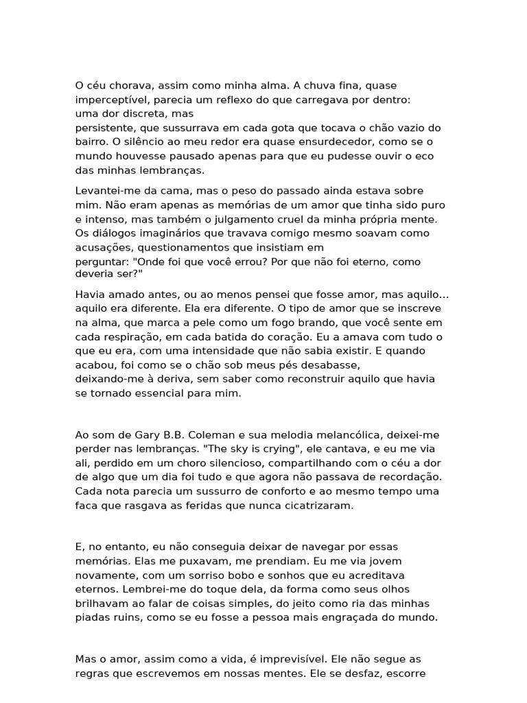 Memórias de um Amor Perdido | PDF | Amor | Pensamento